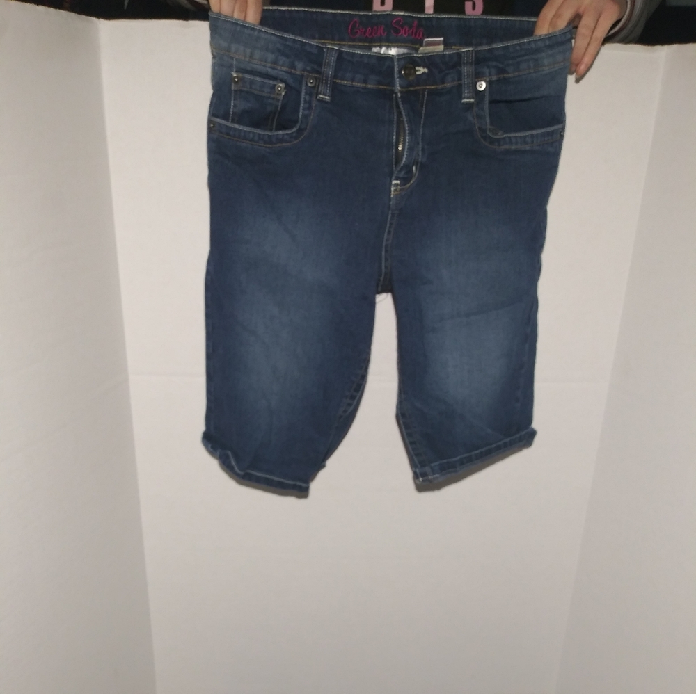 Green soda capris      (L-L#20)